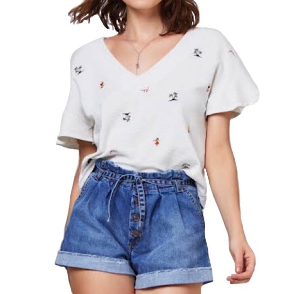 Blusa feminina hering em malha de algodão estampada 2025